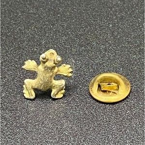 Gold Tone Frog Pin by Ballou - Good Condition VINTAGE